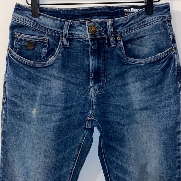 Buffalo David Bitton King-X Slim Bootcut Stretch Men's Jeans Size 30x31 - Picture 3 of 16